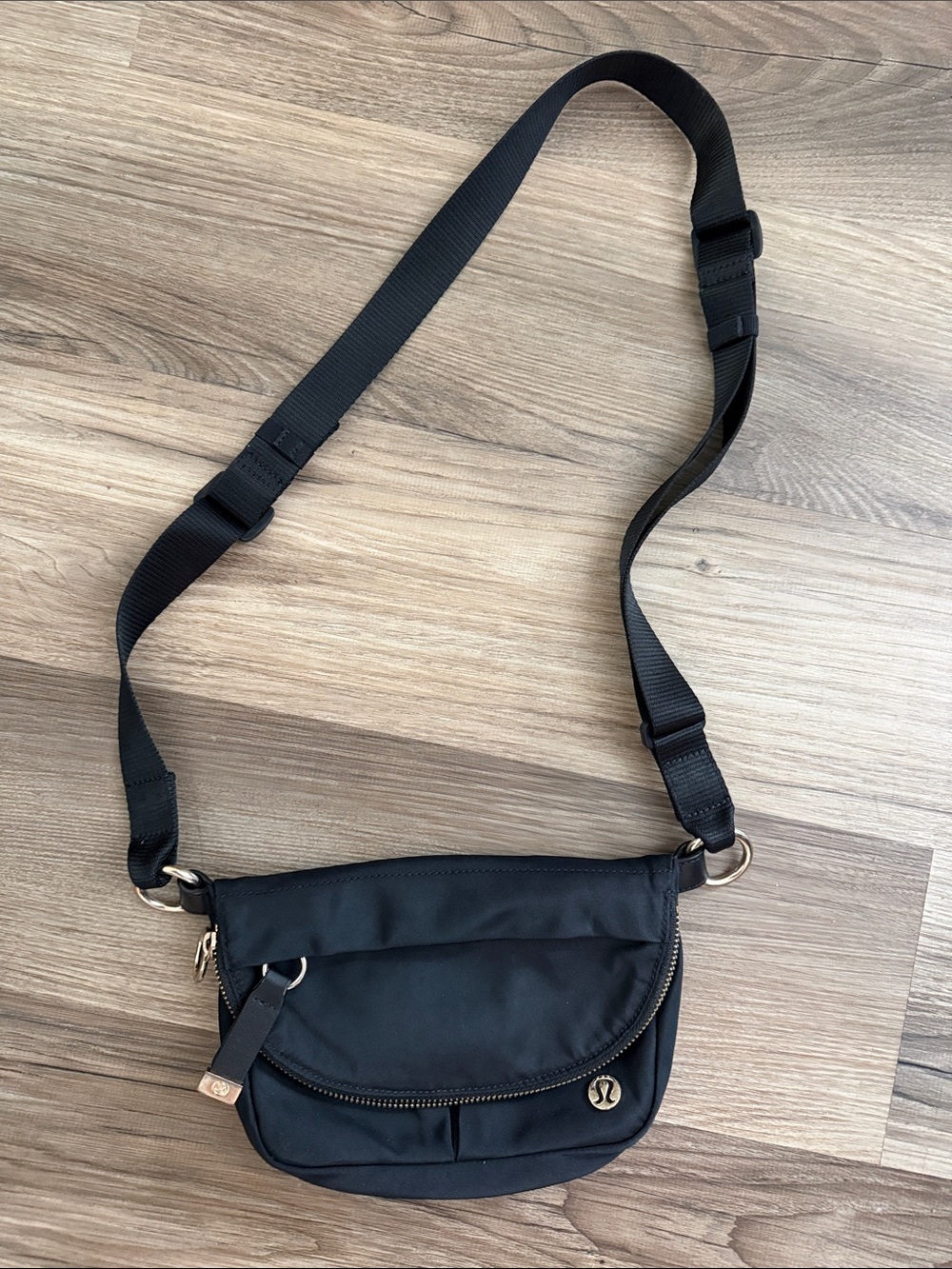 Lululemon All Night Festival Bag Micro Crossbody Bag with Gold Hardware